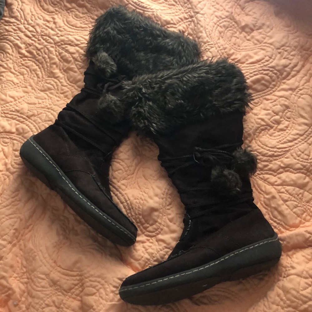 Winter fur boots